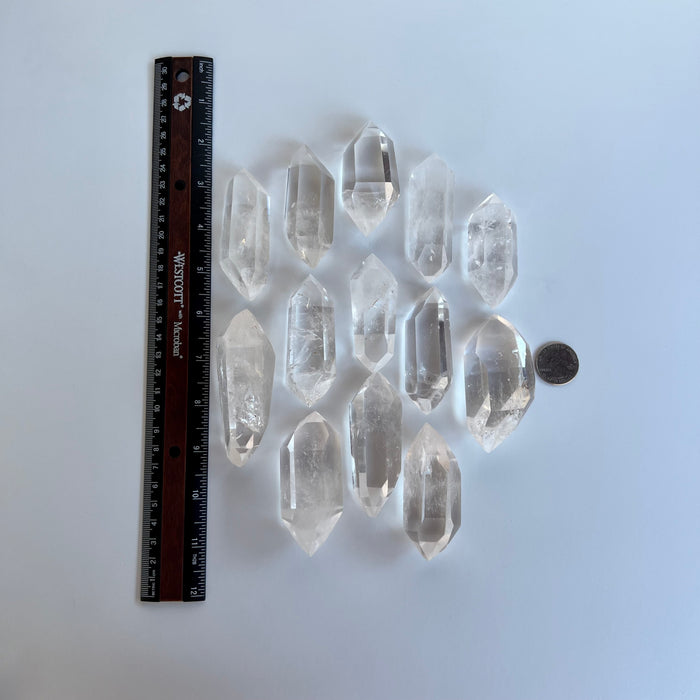 CLEAR QUARTZ + DOUBLE TERMINATED