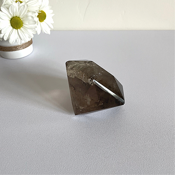 SMOKEY QUARTZ + DIAMOND #1