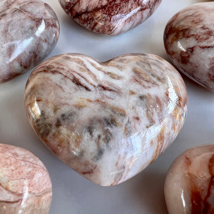 PINK MARBLE HEART