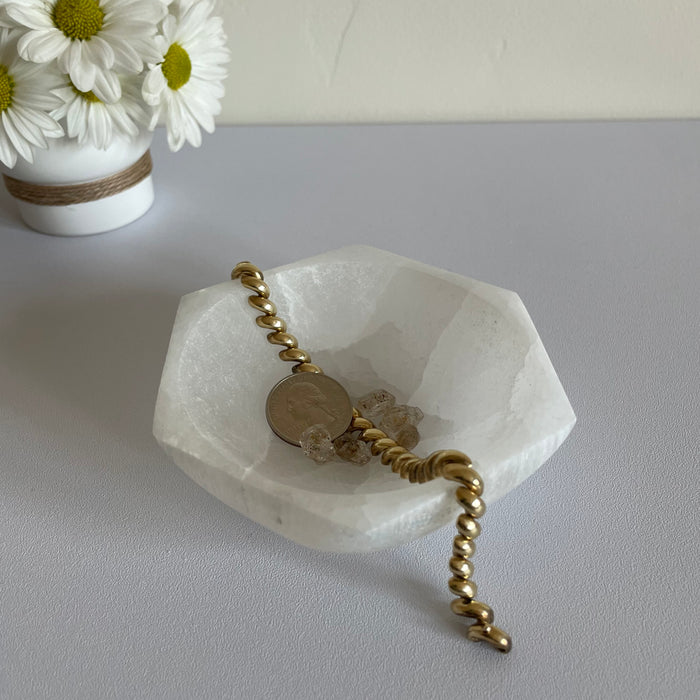 SELENITE BOWL + HEXAGON