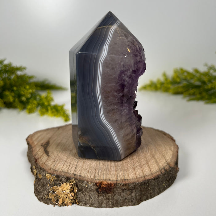 AMETHYST AGATE POINT #4