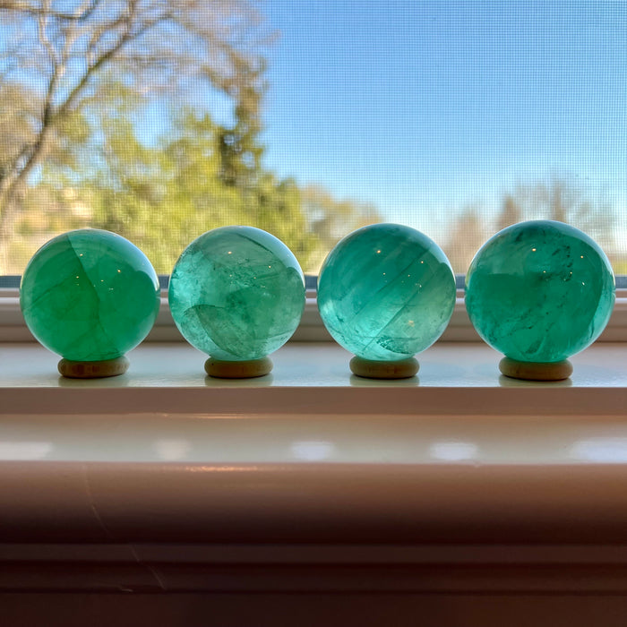 GREEN FLUORITE SPHERE