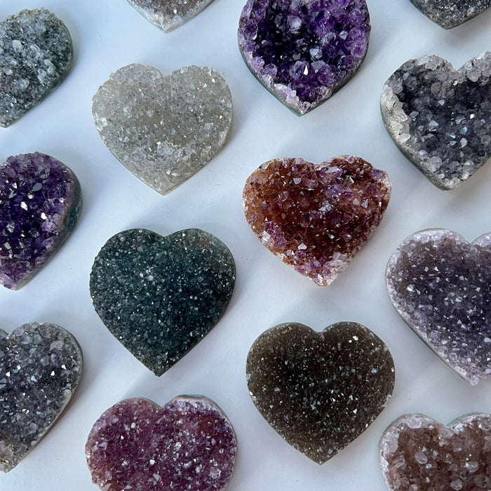 RAINBOW AMETHYST + HEART + SMALL