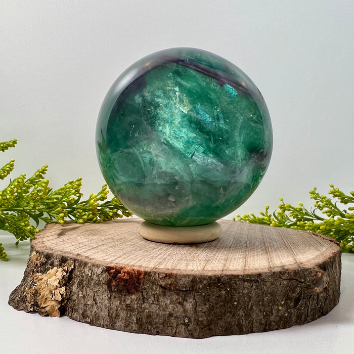 RAINBOW FLUORITE SPHERE