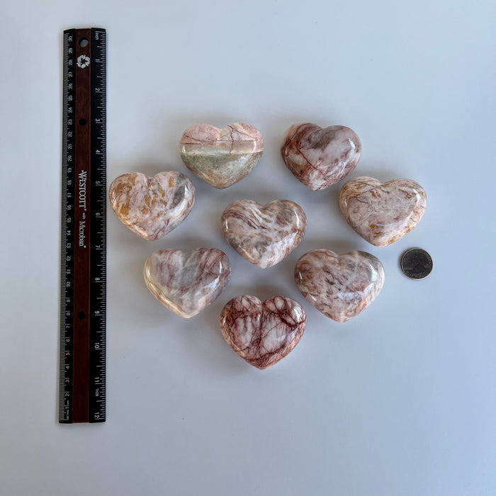 PINK MARBLE HEART