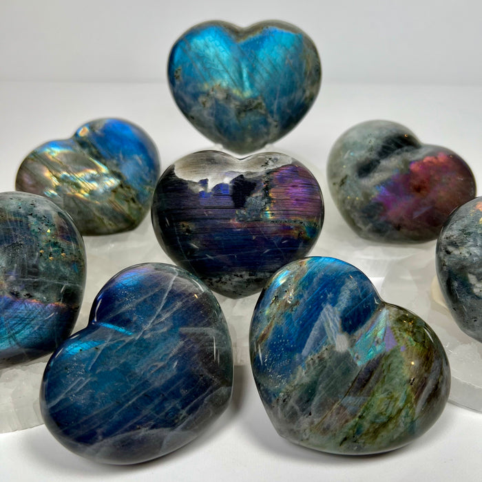 LABRADORITE + PUFFY HEART