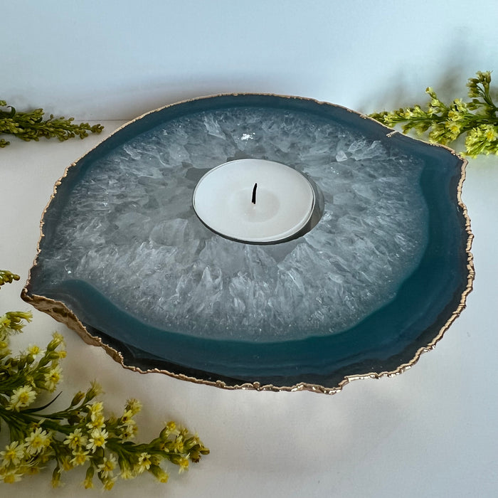 AGATE CANDLE HOLDER #2