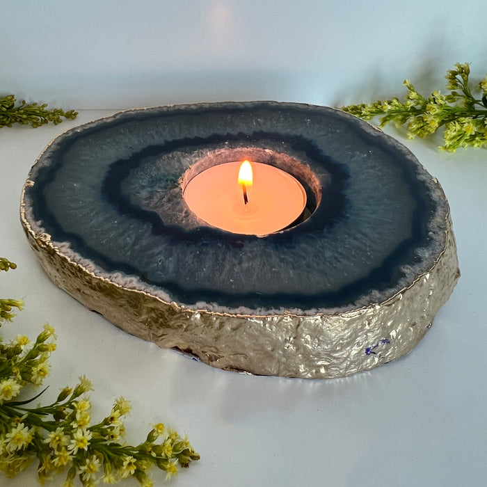 AGATE CANDLE HOLDER #4