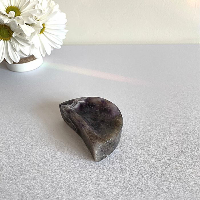 CHEVRON AMETHYST BOWL + MINI MOON