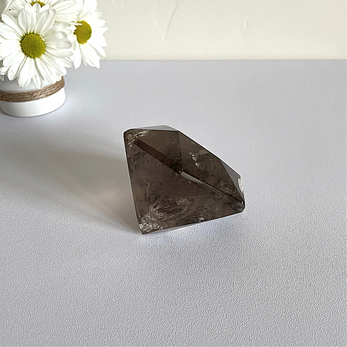 SMOKEY QUARTZ + DIAMOND #1