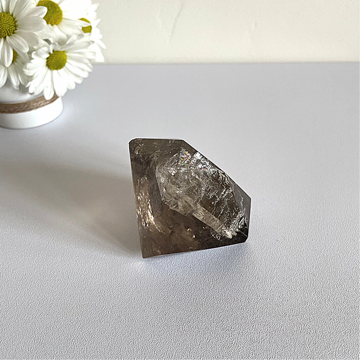 SMOKEY QUARTZ + DIAMOND #1