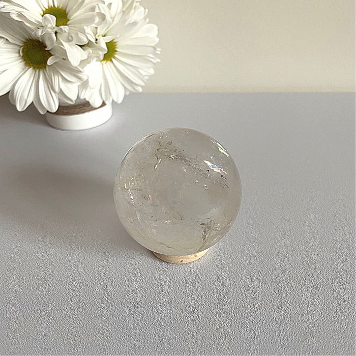 CLEAR QUARTZ SPHERE + MEDIUM #4