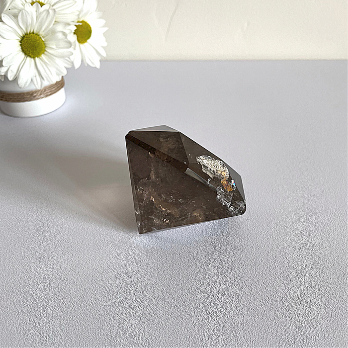 SMOKEY QUARTZ + DIAMOND #1