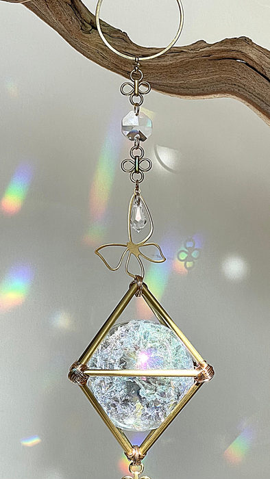 AURA CRACKLE SPHERE SUN CATCHER #2