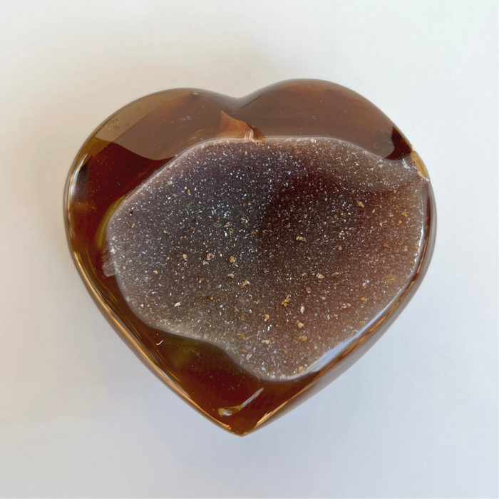 AGATE DRUZY HEART #2