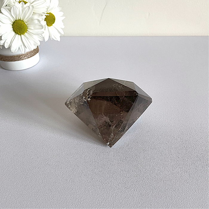 SMOKEY QUARTZ + DIAMOND #1