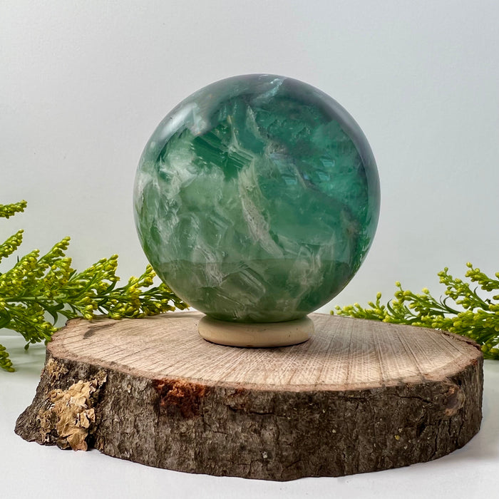 RAINBOW FLUORITE SPHERE