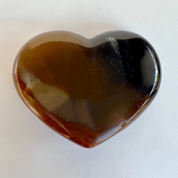 AGATE DRUZY HEART #1