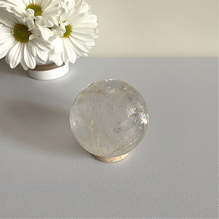 CLEAR QUARTZ SPHERE + MEDIUM #4