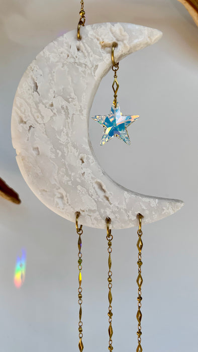 AGATE SUN CATCHER + MOON #5