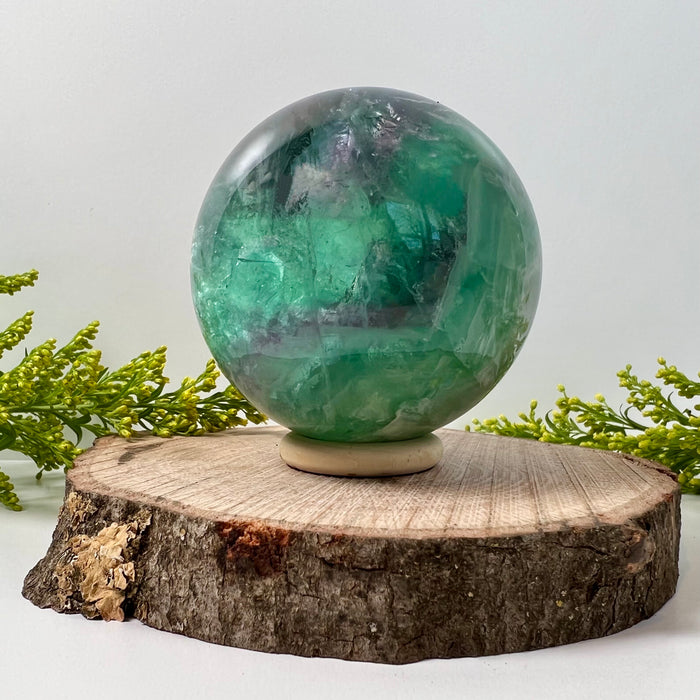 RAINBOW FLUORITE SPHERE