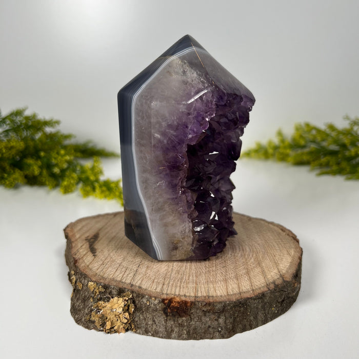 AMETHYST AGATE POINT #4