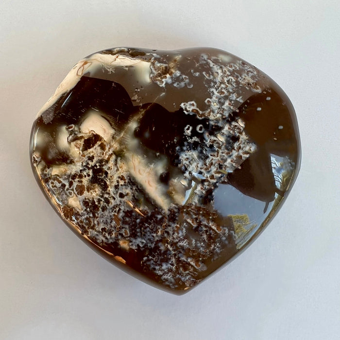 AGATE DRUZY HEART #2