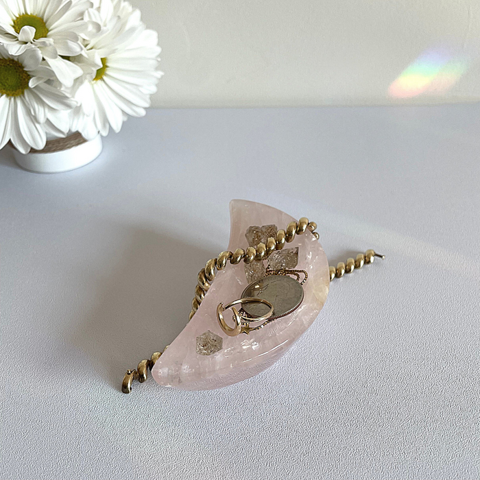 ROSE QUARTZ BOWL + MOON #2