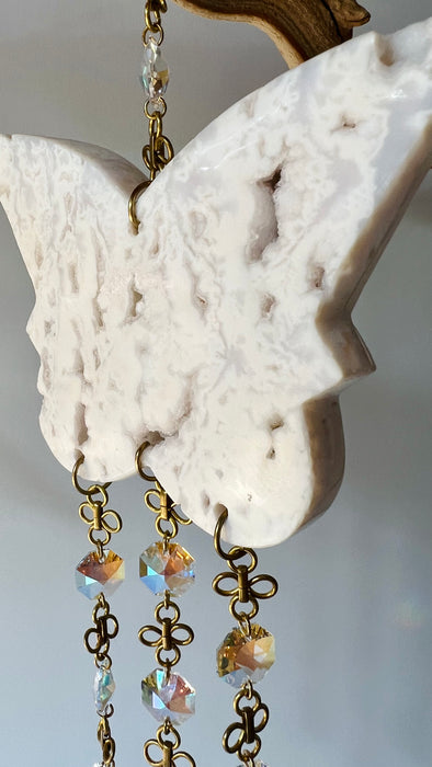 AGATE SUN CATCHER + BUTTERFLY #2