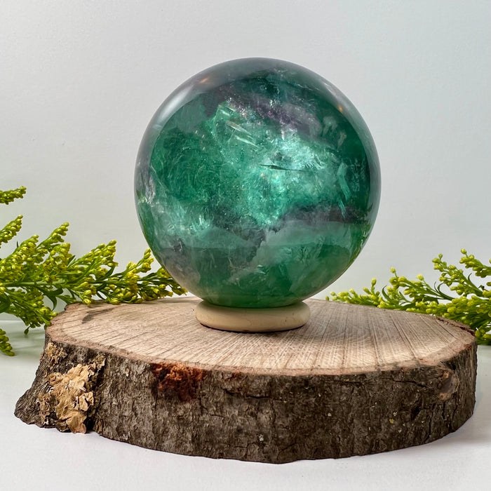 RAINBOW FLUORITE SPHERE