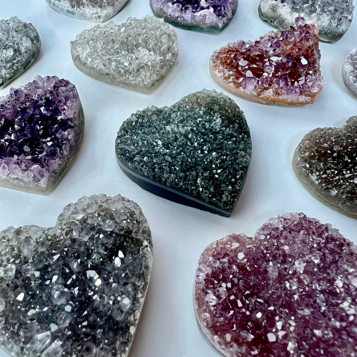 RAINBOW AMETHYST + HEART + SMALL