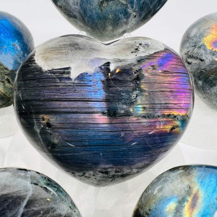 LABRADORITE + PUFFY HEART