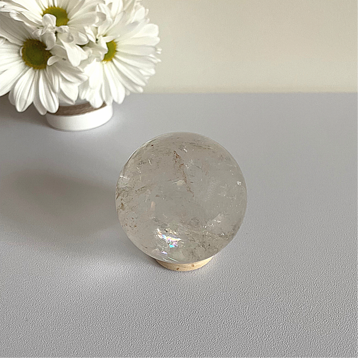 CLEAR QUARTZ SPHERE + MEDIUM #4