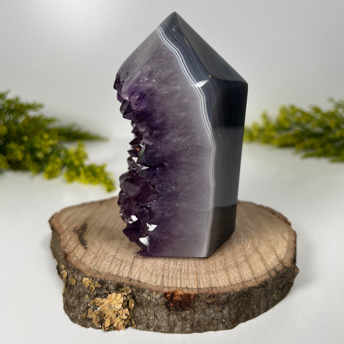 AMETHYST AGATE POINT #4