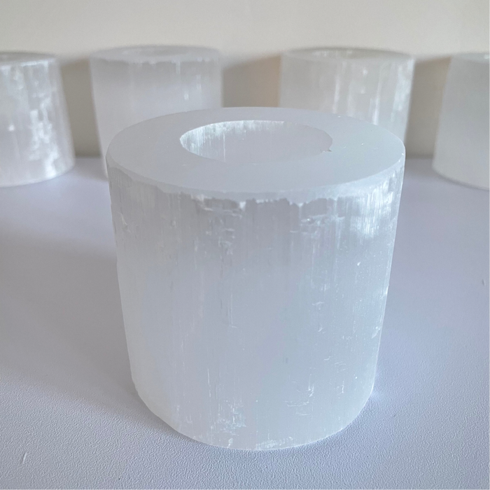 SELENITE CANDLE HOLDER