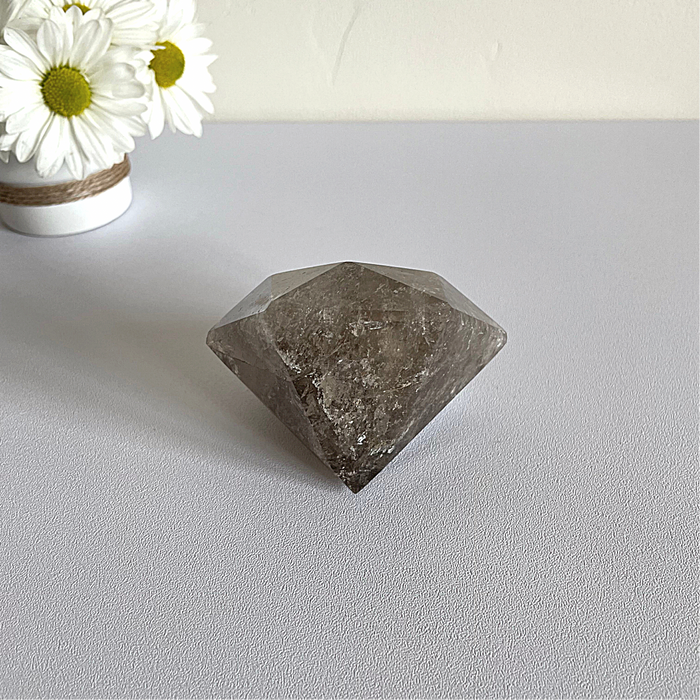 SMOKEY QUARTZ + DIAMOND #2