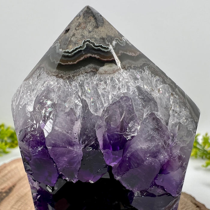 AMETHYST AGATE POINT #7