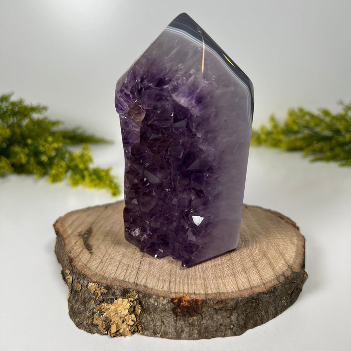 AMETHYST AGATE POINT #4