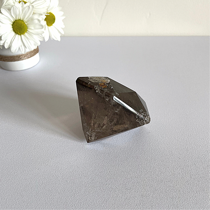 SMOKEY QUARTZ + DIAMOND #1