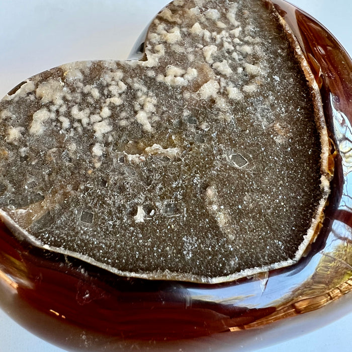 AGATE DRUZY HEART #1