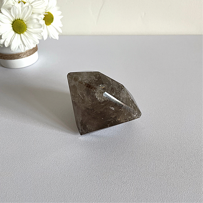 SMOKEY QUARTZ + DIAMOND #2