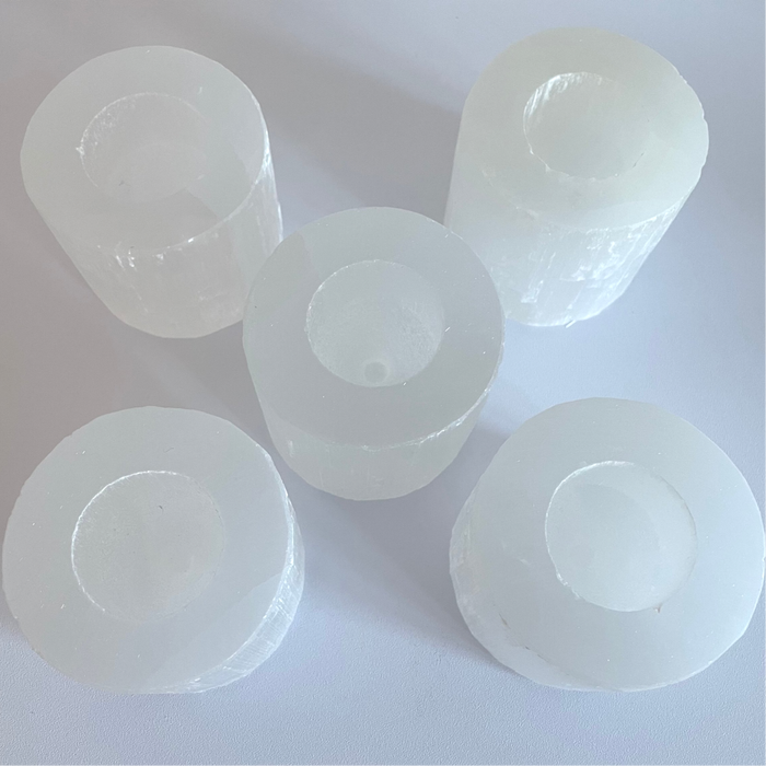 SELENITE CANDLE HOLDER