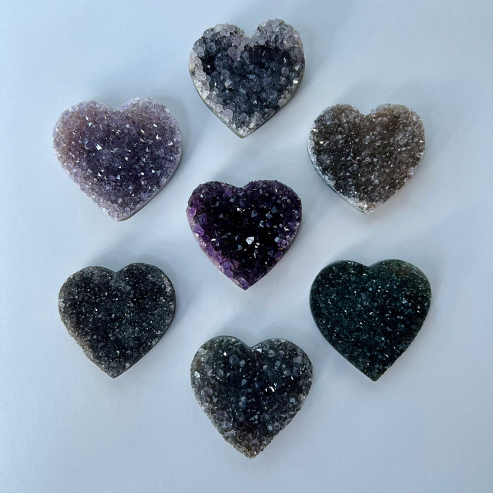 RAINBOW AMETHYST + HEART + SMALL