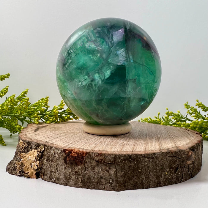 RAINBOW FLUORITE SPHERE