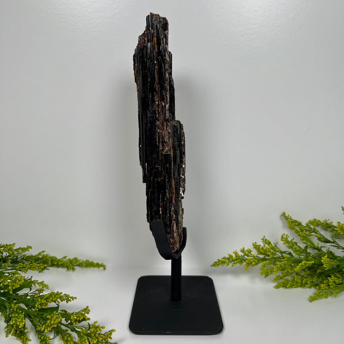 BLACK TOURMALINE + METAL STAND #2