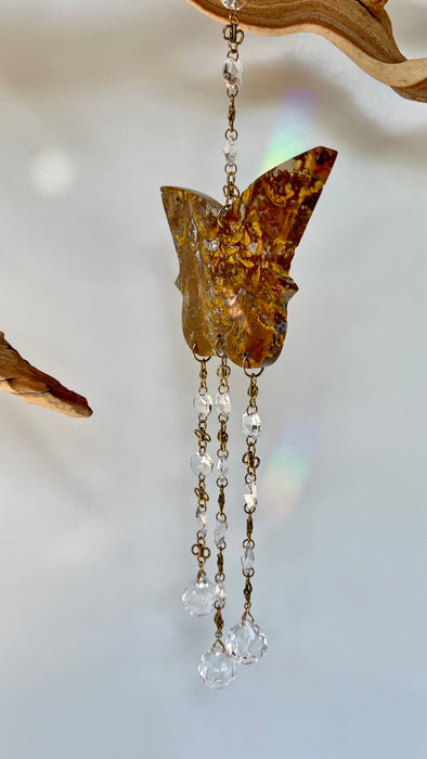 AGATE SUN CATCHER + BUTTERFLY #3