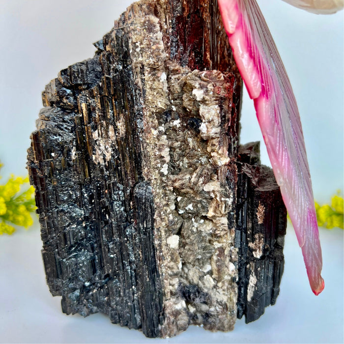 COCKATOO + BLACK TOURMALINE LOG