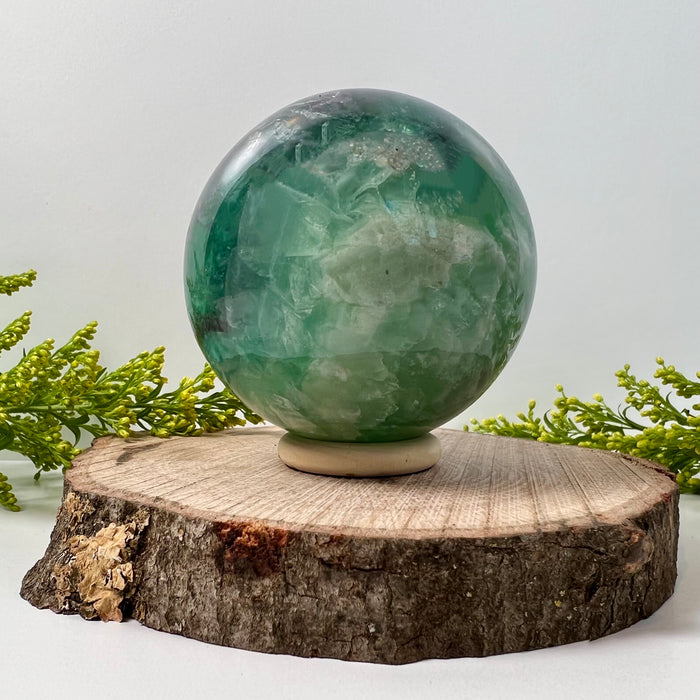 RAINBOW FLUORITE SPHERE