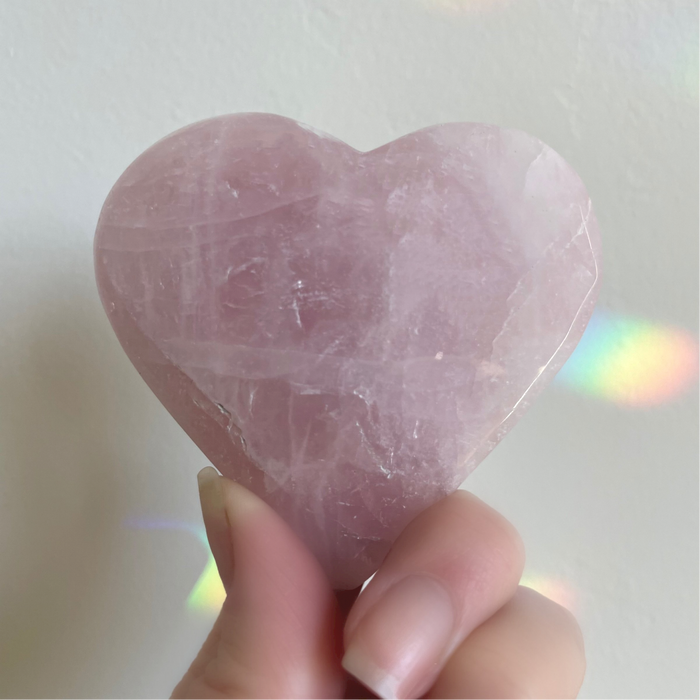 ROSE QUARTZ + HEART + SMALL