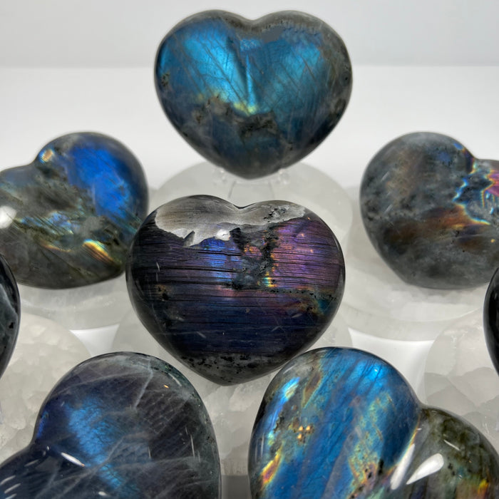 LABRADORITE + PUFFY HEART